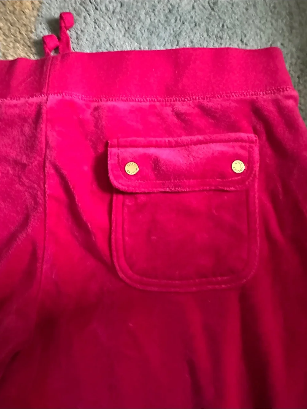 Juicy Couture Hot Pink Velour Flared Joggers